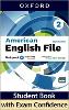 American English File fourth edition Level 2 Student Book & Workbook with access to Exam Confidence multi-pack A