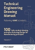 Technical Engineering Drawing Manual folowing ASME standards